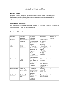 Feria de los Oficios: Plan de Actividades para Ni&ntilde;os