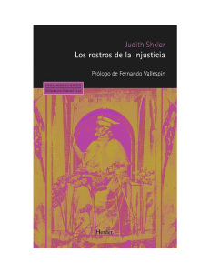 Los rostros de la injusticia: Judith Shklar | Herder
