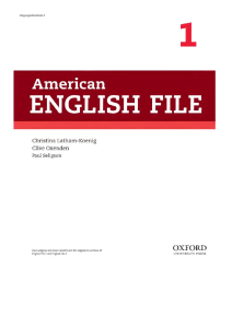 American English File: Beginner Coursebook