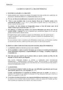 Dificultades en la Oraci&oacute;n Personal: Gu&iacute;a y Reflexiones