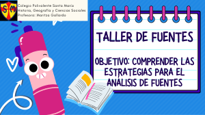 Taller de Análisis de Fuentes Históricas