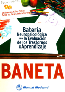 BANETA: Evaluaci&oacute;n Neuropsicol&oacute;gica Trastornos Aprendizaje