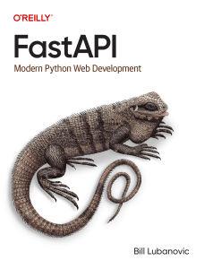 FastAPI: Modern Python Web Development Textbook