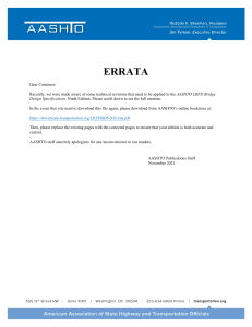 AASHTO LRFD Bridge Design Specs, 9th Ed. Errata