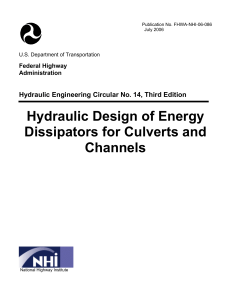Hydraulic Design of Energy Dissipators for Culverts & Channels