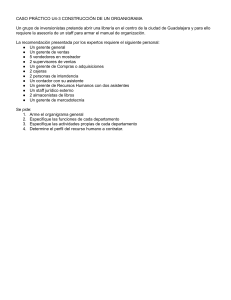 Caso Pr&aacute;ctico: Organigrama de Librer&iacute;a