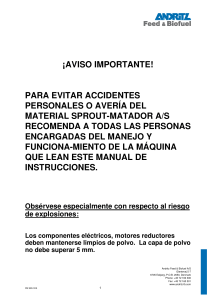 Manual de Instrucciones Esclusa RS - Andritz Feed & Biofuel