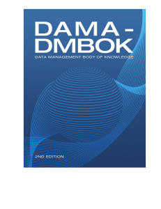 DAMA-DMBOK: Data Management Body of Knowledge, 2nd Edition