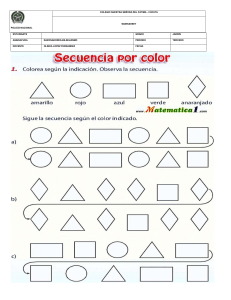 Hoja de Trabajo: Secuencia por Color - Razonadores-Biling&uuml;ismo