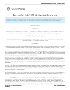 Decreto 1411 de 2022: Educaci&oacute;n Inicial en Colombia