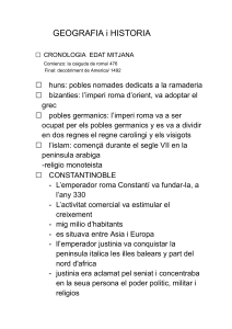 Apuntes Edad Media: Geograf&iacute;a e Historia