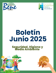 Boletín Seguridad, Higiene y Medio Ambiente - Junio 2025