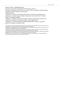 Revoluciones Burguesas y Primera Guerra Mundial - Historia 3° Año