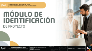 Proyecto de Identificaci&oacute;n de M&oacute;dulo: Mejora Vial Urbana en Tacna