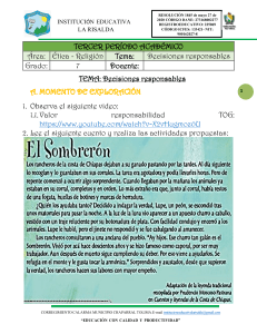 &Eacute;tica y Religi&oacute;n: Decisiones Responsables - Grado 7