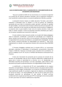 Gu&iacute;a para Documentaci&oacute;n de Estudiantes con Discapacidad