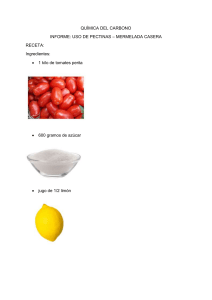 Pectinas en Mermelada Casera: Informe de Qu&iacute;mica