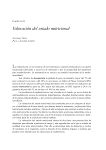 Valoraci&oacute;n del estado nutricional: Cap&iacute;tulo de libro