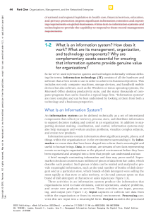 Information Systems: Definition, Components, and Value