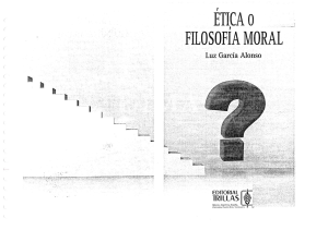 &Eacute;tica y Filosof&iacute;a Moral: Luz Garc&iacute;a Alonso