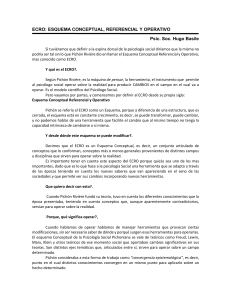 ECRO: Esquema Conceptual en Psicolog&iacute;a Social