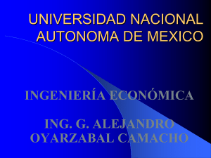 Ingeniería Económica: Introducción y Análisis de Alternativas