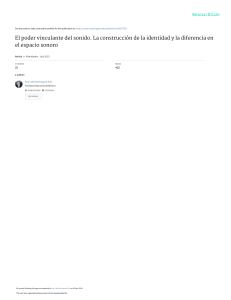 Sonido, Identidad y Diferencia: Un An&aacute;lisis Sociol&oacute;gico