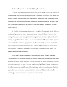 Gestión de Enfermería en Ámbitos Clínicos y Comunitarios