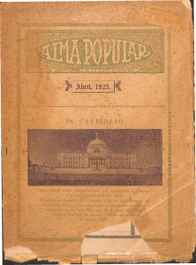 Alma Popular, Abril 1925: El Capitolio en Puerto Rico