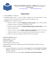 Trabajo Pr&aacute;ctico: &Eacute;tica y Deontolog&iacute;a Profesional - Psicopedagog&iacute;a