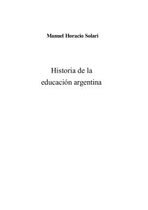 Historia de la Educaci&oacute;n Argentina: Solari