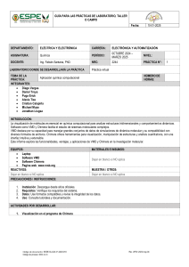 Gu&iacute;a de Pr&aacute;ctica: Qu&iacute;mica Computacional con VMD y Chimera