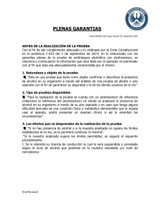 Garantías en Prueba de Embriaguez: Guía Informativa