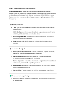 HSBC: An&aacute;lisis de un Banco Global y su Estrategia