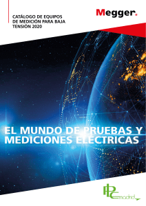 Catálogo Megger: Equipos de Medición Baja Tensión 2020