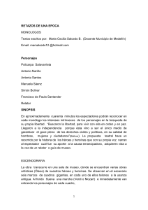 Retazos de una Época: Monólogos Históricos