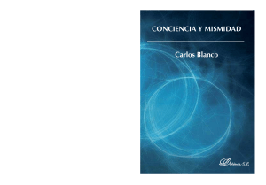 Conciencia y Mismidad: Filosof&iacute;a del Ser y la Conciencia