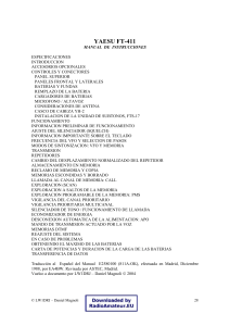 Manual YAESU FT-411: Instrucciones y Especificaciones