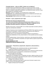 Sistema Nacional de Abastecimiento (SNA) en Per&uacute;