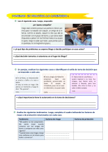 Hoja de Trabajo: Toma de Decisiones y Factores Sociales