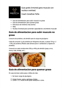 Guía Inmortal: Gana músculo y quema grasa con Nucleus Overload