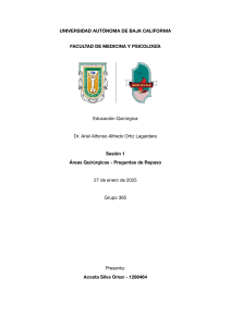Áreas Quirúrgicas: Preguntas de Repaso - Medicina