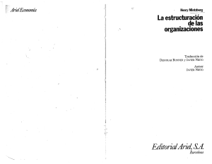 La Estructuración de las Organizaciones: Mintzberg