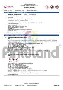 FDS TRAFICO: Seguridad y Peligros de Pintura Se&ntilde;alizaci&oacute;n