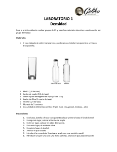 Laboratorio de Densidad: Experimento y Reporte