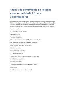 Análisis de Sentimiento Armados PC Videojuegos