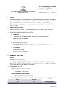 Identificaci&oacute;n de Peligros y Evaluaci&oacute;n de Riesgos Laborales