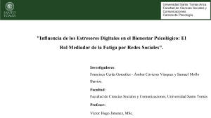 Estresores Digitales y Bienestar: Rol de la Fatiga en Redes