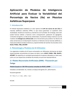 IA para evaluar vac&iacute;os en mezclas asf&aacute;lticas Superpave
