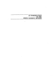 Finite Element Method: An Introduction